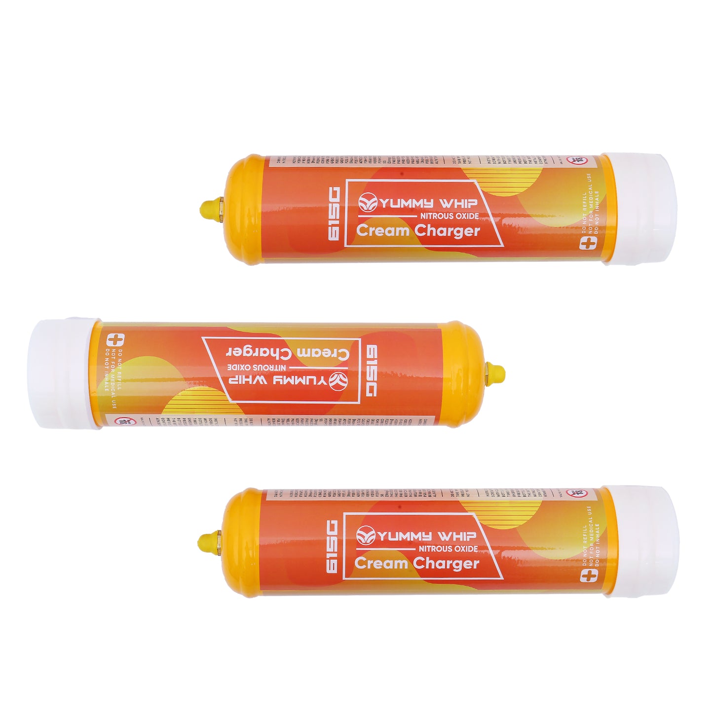 Yummy Whipped Cream Charger615g N2O Nitrous Oxide Cartridges for Whipped Cream Dispenser, Cream Charger for Whipped Cream Maker