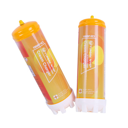 Yummy Whipped Cream Charger 2.2L 1364G N2O Nitrous Oxide Cartridges for Whipped Cream Dispenser, Cream Charger for Whipped Cream Maker