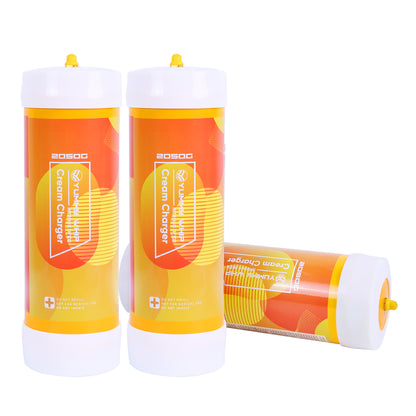 Yummy Whipped Cream Charger 2050G 3.3L  N2O Nitrous Oxide Cartridges for Whipped Cream Dispenser, Cream Charger for Whipped Cream Maker
