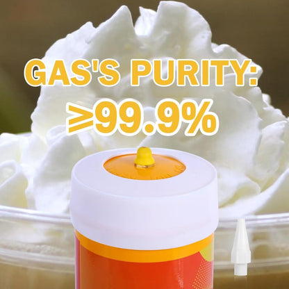 Yummy Whipped Cream Charger 3.3L, 2050g  N2O Nitrous Oxide Cartridges for Whipped Cream Dispenser, Cream Charger for Whipped Cream Maker